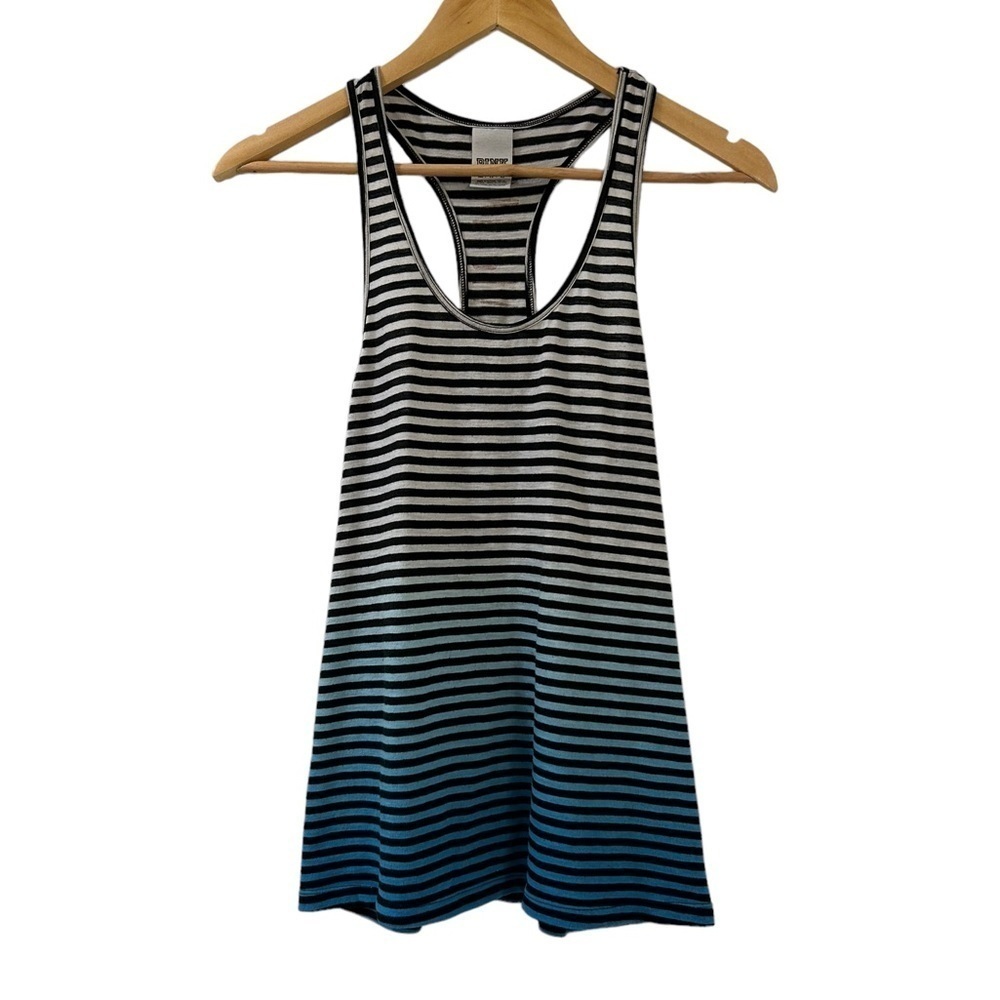 Pink VS striped ombré racerback tank top, Size XS Women’s “love Pink” spell out